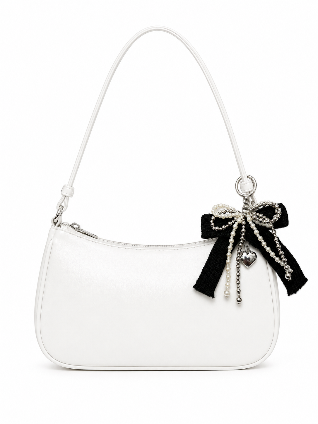 Midnight Pearl Bow Charm