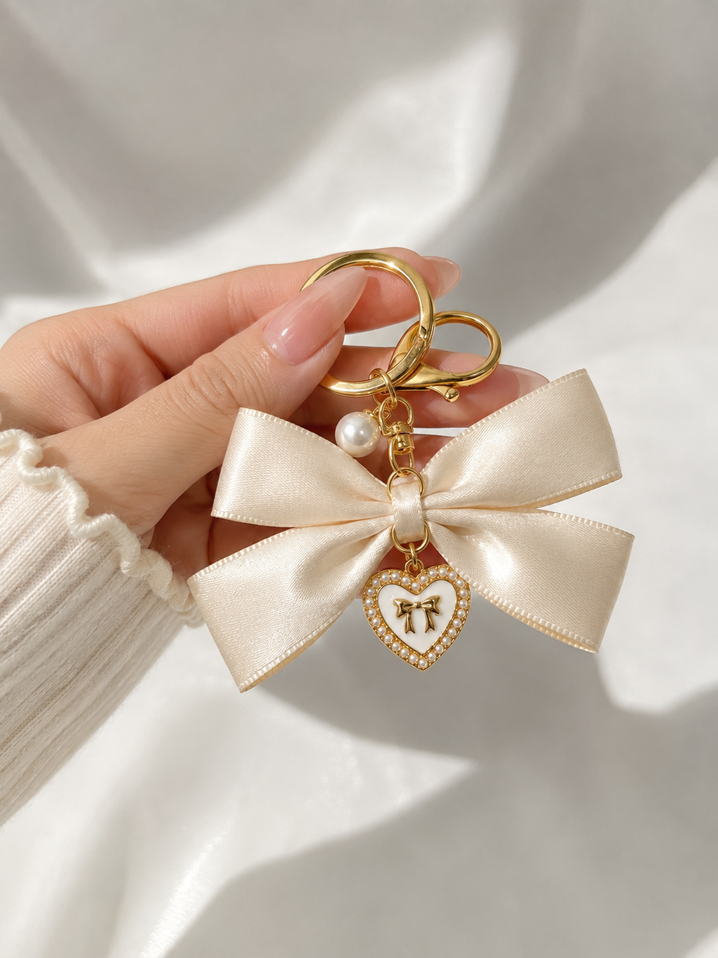 Ivory Heirloom Bow Charm